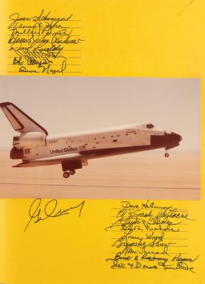 Lot #4370 Deke Slayton's Multi-Signed NASA Retirement Booklet - Image 6