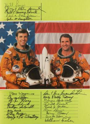 Lot #4370 Deke Slayton's Multi-Signed NASA Retirement Booklet - Image 7