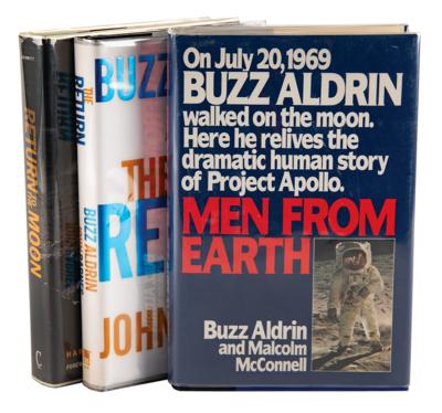 Lot #4316 Moonwalkers: Buzz Aldrin and Harrison Schmitt (3) Signed Books - Image 1