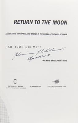 Lot #4316 Moonwalkers: Buzz Aldrin and Harrison Schmitt (3) Signed Books - Image 4