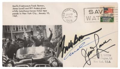 Lot #4074 Apollo 8 Signed 'New York Parade' Cover