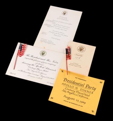 Lot #4137 Apollo 11 (6) Items from President Nixon's State Dinner - Image 1