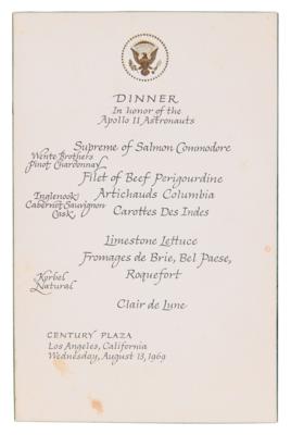 Lot #4137 Apollo 11 (6) Items from President Nixon's State Dinner - Image 2