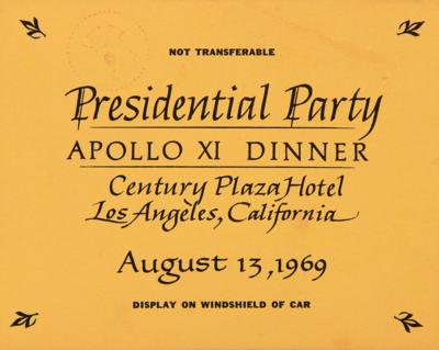 Lot #4137 Apollo 11 (6) Items from President Nixon's State Dinner - Image 7
