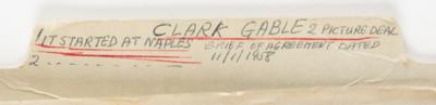 Lot #747 Clark Gable Document Signed - Image 3