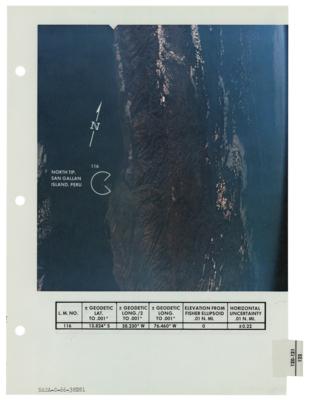 Lot #522 Apollo 9 Photo Map Checklist Page