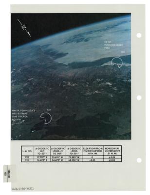 Lot #522 Apollo 9 Photo Map Checklist Page [Attested as Flown by Richard Garner] - Image 2
