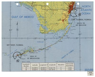 Lot #523 Apollo 9 Landmark Map Checklist Page [Attested as Flown by Richard Garner] - Image 2