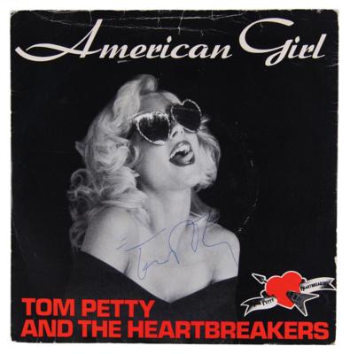 Lot #682 Tom Petty Signed 45 RPM Record - 'American Girl' - Image 1