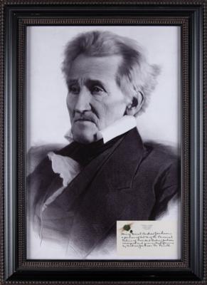 Lot #123 Andrew Jackson Lock of Hair with Provenance from Great-Grandson - Image 2