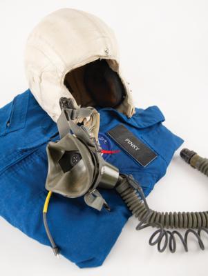 Lot #513 Space Shuttle: George 'Pinky' Nelson's NASA Flight Suit and USAF MB-3 Helmet - Image 1