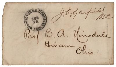Lot #113 James A. Garfield Signed Free Frank