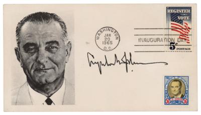 Lot #127 Lyndon B. Johnson Signed 'Inauguration Day' Cover - Image 1