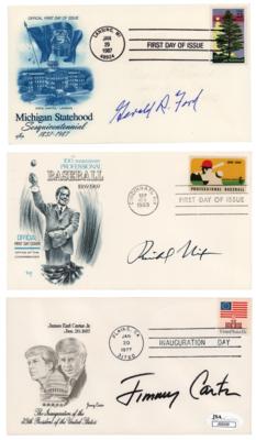 Lot #159 Richard Nixon, Gerald Ford, and Jimmy Carter (3) Signed Covers - Image 1