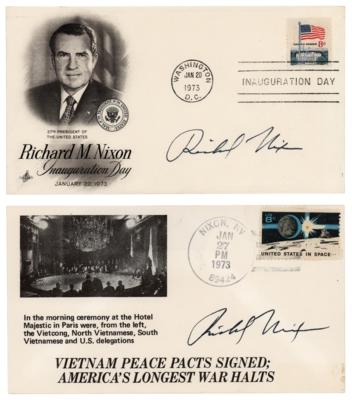 Lot #150 Richard Nixon (2) Signed Covers