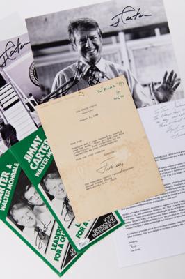 Lot #70 Jimmy Carter (6) Signed Items