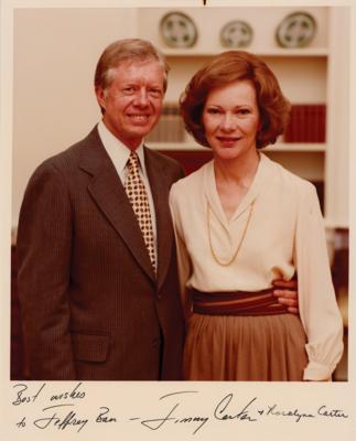Lot #73 Jimmy and Rosalynn Carter Signed Photograph - Image 1