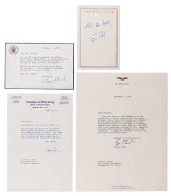 Lot #64 George Bush (3) Typed Letters Signed and