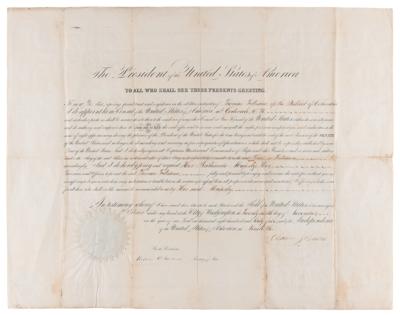 Lot #18 Andrew Johnson Document Signed as President - Image 1