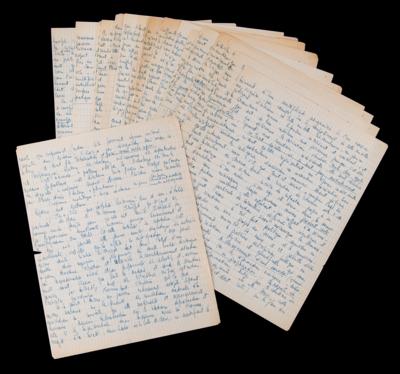 Lot #582 Jean-Paul Sartre 19-Page Handwritten Manuscript for 'Critique of Dialectical Reason' - Image 1