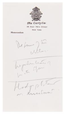 Lot #41 John F. Kennedy (2) Handwritten Notes as President on Economics and Relations with Spain and Portugal - Image 2