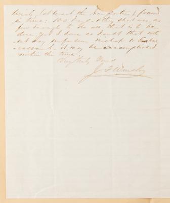 Lot #478 USS Monitor Archive: Letters to Ironclad Inventor John Ericsson, including Thomas Edison, George McLellan, Shipbuilders, and Admirals - Image 11