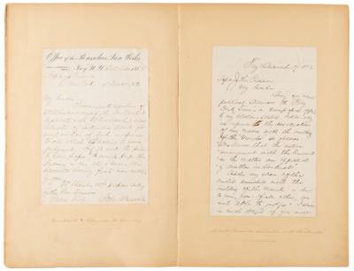 Lot #478 USS Monitor Archive: Letters to Ironclad Inventor John Ericsson, including Thomas Edison, George McLellan, Shipbuilders, and Admirals - Image 12