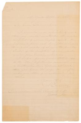 Lot #478 USS Monitor Archive: Letters to Ironclad Inventor John Ericsson, including Thomas Edison, George McLellan, Shipbuilders, and Admirals - Image 16