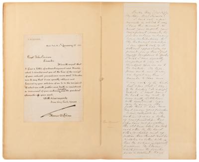Lot #478 USS Monitor Archive: Letters to Ironclad Inventor John Ericsson, including Thomas Edison, George McLellan, Shipbuilders, and Admirals - Image 2