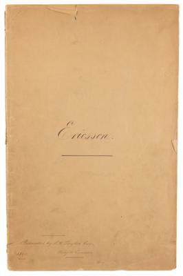 Lot #478 USS Monitor Archive: Letters to Ironclad Inventor John Ericsson, including Thomas Edison, George McLellan, Shipbuilders, and Admirals - Image 6