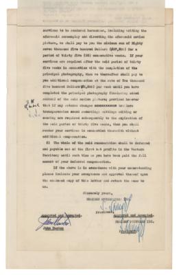 Lot #762 John Huston Document Signed for 'The African Queen' - Image 2