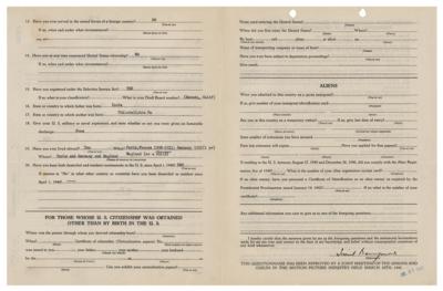 Lot #727 Lionel Barrymore Document Signed - Image 2