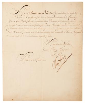 Lot #479 Napoleon Letter Signed to Frederick VI of Denmark, Regarding the Birth of a Princess - Image 1