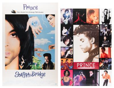 Lot #692 Prince (2) Posters for 'Graffiti Bridge' and 'The Hits' - Image 1