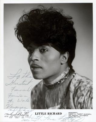 Lot #675 Little Richard Signed Photograph