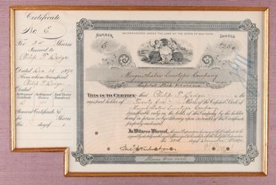 Lot #384 Mergenthaler Linotype Company Stock Certificate - Image 2