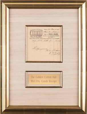 Lot #329 Golden Cotton Bale Receipt (1861) - Image 1