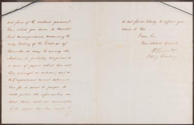 Lot #352 William Hunter Letter Signed on "Washington's letter book" - Image 3