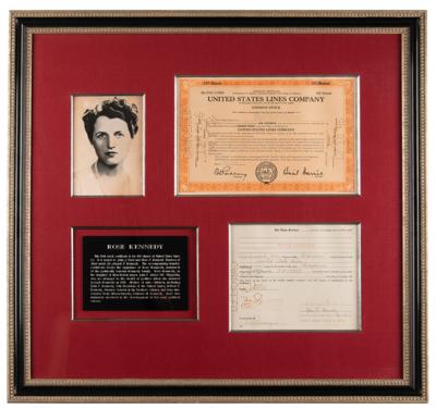 Lot #214 Rose Kennedy Document Signed