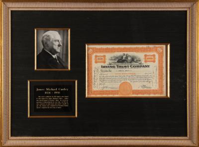 Lot #304 James Michael Curley Document Signed - Image 1