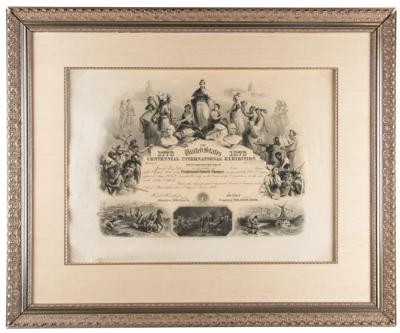 Lot #463 United States Centennial International Exhibition Stock Certificate - Image 2
