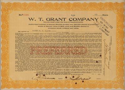Lot #334 William Thomas Grant Document Signed - Image 2
