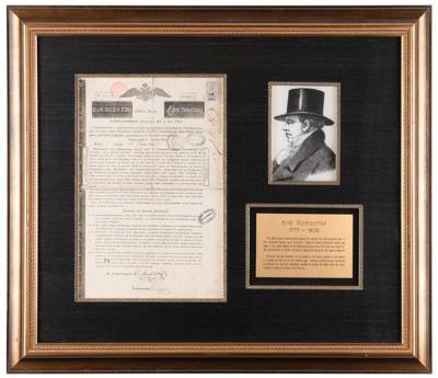 Lot #426 Nathan Mayer Rothschild Document Signed