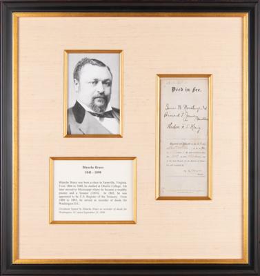 Lot #283 Blanche Bruce Document Signed - Image 1