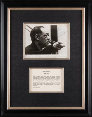 Lot #625 Duke Ellington Signed Photograph