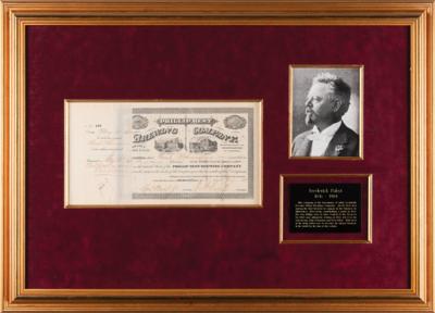 Lot #406 Frederick Pabst Document Signed - Image 1