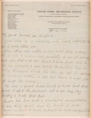 Lot #288 George Washington Carver Autograph Letter Signed - Image 2