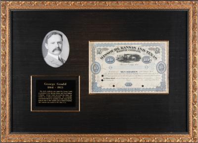 Lot #331 George Jay Gould Document Signed - Image 1