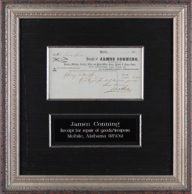 Lot #301 James Conning Silver Repair Receipt - Image 1