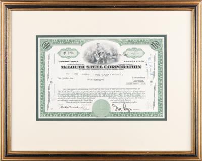 Lot #381 McLouth Steel Corporation Stock Certificate - Image 2